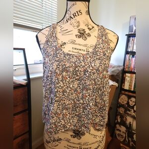 Floral Sleeveless Women's Tank Top